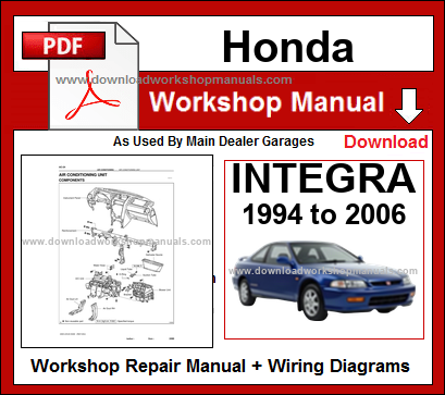 Honda Integra Service Repair Workshop Manual PDF