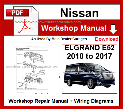 Nissan Elgrand E52 Workshop Service Repair Manual