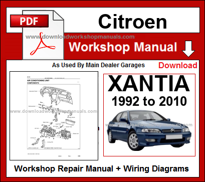 Citroen Xantia Workshop Manual Download