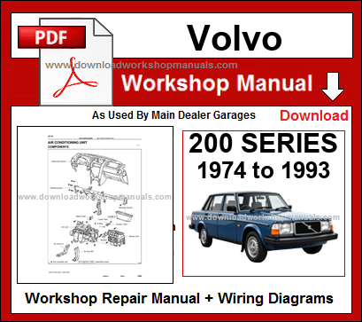 Volvo 200 Series Workshop Service Repair Manual Download