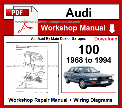 audi 100 service repair workshop manual download