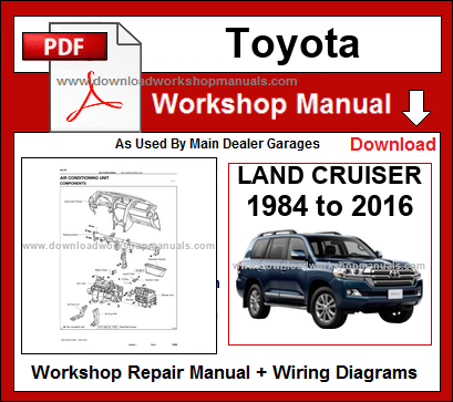 Toyota Land Cruiser Workshop Service Repair Manual