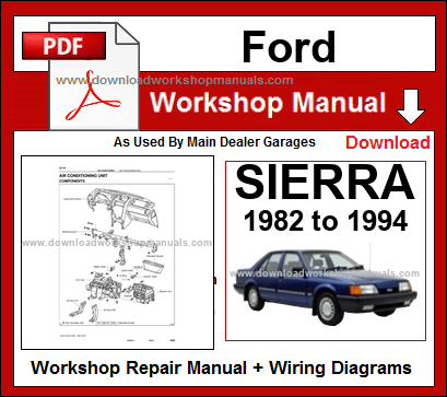 Ford Sierra Workshop Service Repair Manual