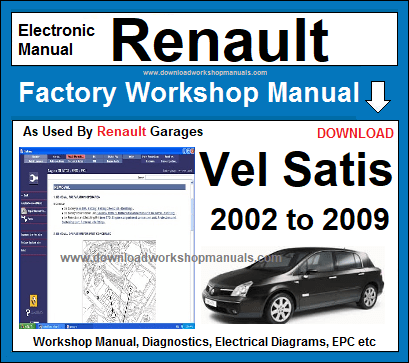 Renault Vel Satis Workshop Manual Download